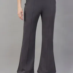 98 Degree North Women Bootcut Mid-Rise Flat-Front Regular Trousers-image-43