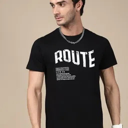 The Roadster Lifestyle Co. Typography Printed Round Neck Pure Cotton T-Shirt-image-58