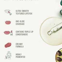 Color Art Glossy Matte Bullet Lipstick - 4 g - C95 Dark Maroon image 3