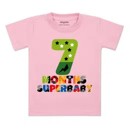 Arvesa Kids Typography Printed Applique T-shirt-image-83