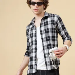 THE BEETEL HOUSE Men Classic Slim Fit Tartan Checks Opaque Checked Casual Shirt-image-47