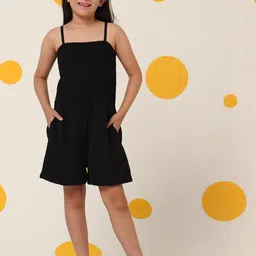 Cherry & Jerry Girls Black Shoulder Strap Jumpsuit-picture-43