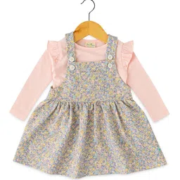 JusCubs Floral Print Fit & Flare Dress image 1