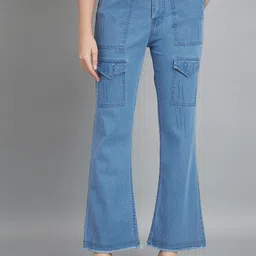 Moda Rapido Women Cotton Bootcut Light Fade Stretchable Jeans-image-52