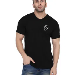 BEYOU FASHION V-Neck Applique Slim Fit T-shirt-picture-50