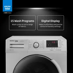 voltas beko by a tata product 8 kg Fully Automatic Front Load with In-built Heater Grey image 4