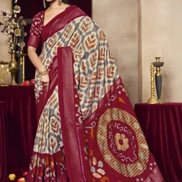 Sangria Printed Saree With Blouse-picture-38