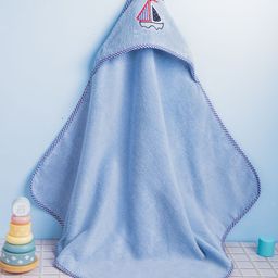 haus & kinder Blue & Red Printed Cotton 550 GSM Bath Towel-picture-28