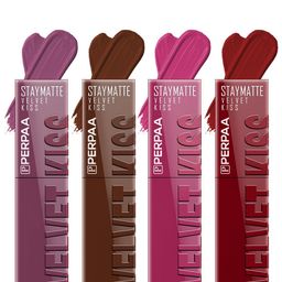 PERPAA Set Of 4 Velvet Kiss Waterproof Matte Liquid Lipstick -3.5 ml Each -Shades -6-7-8-9-picture-26