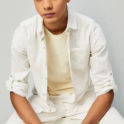 max Boys Opaque Striped Casual Shirt image 2