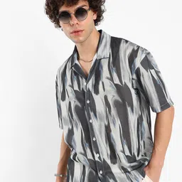 Campus Sutra Men Comfort Opaque Printed Casual Shirt-picture-26