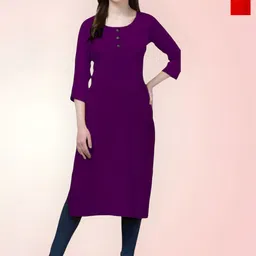 Coft Women Colourblocked Thread Work Crepe Kurta-picture-18