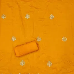 Panzora Floral Embroidered Sequinned Unstitched Dress Material image 3