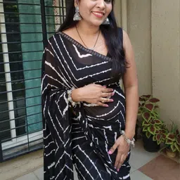 Moda Rapido Poly Georgette Designer Saree image 3