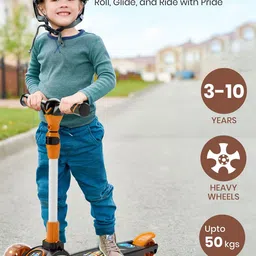 CHANAK Kids LED Scooter Ride On Vehicles image 2