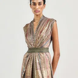OTT Tarun Tahiliani Printed Culotte Jumpsuit image 4