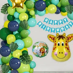 Special You 59Pcs Navy Blue & Green Birthday Decor-image-31