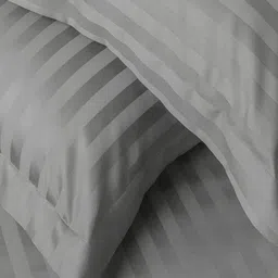 Bajo's Green Striped 300 TC Queen Bedsheet with 2 Pillow Covers image 3