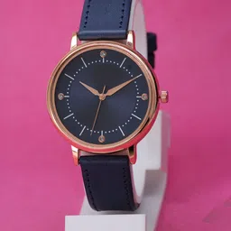 VIRAKTI Women Brass Dial & Leather Straps Analogue Watch G-04-BLUE-P-picture-38