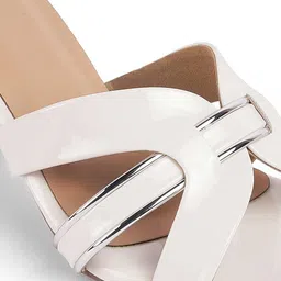 Tresmode Leather Party Open Back Block Sandals image 2