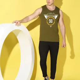 WOOSTRO Men Pack of 2 Typography Printed Round Neck Slim Fit T-shirts image 3