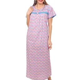 Ms.Lingies Women Pure Cotton Maternity Nightdress-picture-26