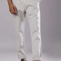 V-Mart Men Slim Fit Mid-Rise Cotton Chinos Trousers-image-53