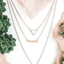 fabula Rose Gold-Plated Layered Necklace-picture-34