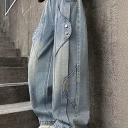 LULU & SKY Girls Wide Leg High-Rise Light Fade Jeans image 2