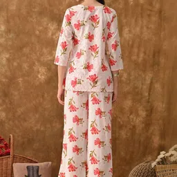 SHREE ARIHANT CREATIONS Women Floral Printed Top with Palazzos image 2