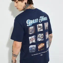 max Men People and Places Printed Round Neck Pure Cotton T-shirt-picture-25