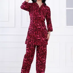 LILY BUDS Mandarin Collar Neck Long Sleeves Top With Trousers Co-Ords-picture-14