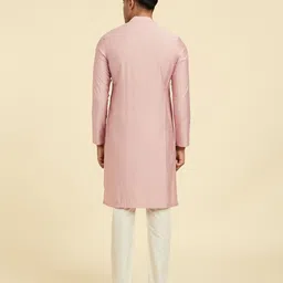 Diwas By Manyavar Self Design Mandarin Collar Kurta image 4