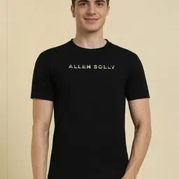 Allen Solly Men Typography Printed Round Neck Cotton T-shirt-picture-55