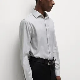 Marks & Spencer Men Slim Fit Striped Pure Cotton Casual Shirt-picture-33