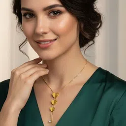 Modfuse Heart Drop Pendant Necklace-picture-15