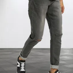 BuaGi Collection Men Regular Fit Mid-Rise Mildly Distressed Light Fade Jeans-image-77