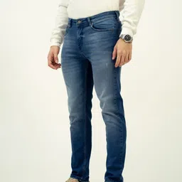 The Pant Project Men Comfort Slim Fit Light Fade Stretchable Jeans image 4