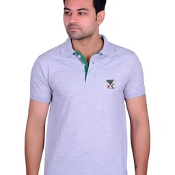 LA MILANO Men Polo Collar Applique Slim Fit T-shirt-picture-39