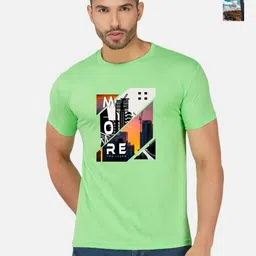 GLOBAL NOMAD Men 2 Printed Bio Finish Applique T-shirt-picture-38
