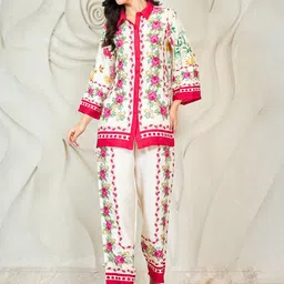 Shally Bhasin by Athena Floral Printed Tunic With Trousers-picture-32