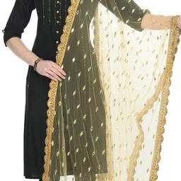 A R SILK DUPATTA HUB Embroidered Dupatta with Mirror Work image 2