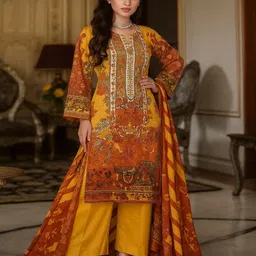 Silakaari Printed Pure Cotton Unstitched Dress Material-picture-30