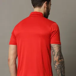 RENUOVO Men Colourblocked Polo Collar Pockets T-shirt image 2