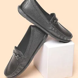 V8 by Ruosh Men Textured PU Loafers image 1