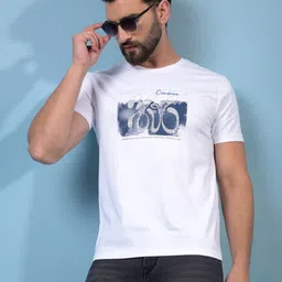 Crimsoune Club Men Graphic Printed Round Neck Cotton Slim Fit T-shirt-image-11