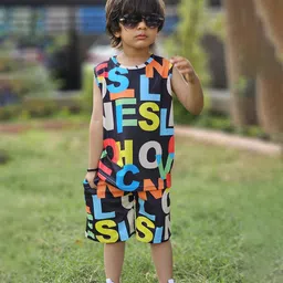Emblica Unisex Kids Printed T-shirt with Shorts-picture-18