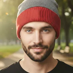 SZN Men Colourblocked Beanie image 4