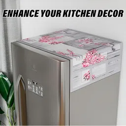 LooMantha Red & Green 5 Pieces Printed Fridge Appliance Covers & Mats image 4