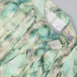 we11 Print Chiffon Peplum Dress image 2